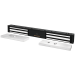 Seco-Larm 600-lb Electromagnetic Lock, Double-door, Bond Sensor, Status LED, UL Listed - Black