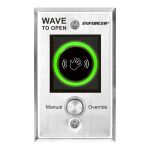 Seco-Larm Wave-To-Open Sensor with Manual Override Button – English