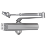 Seco-Larm Surface-Type Door Closer with Back Check – Adjustable for Size 1~6, Door weight up to 330-lb (150kg), UL Listed