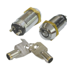 Seco-Larm Tubular Key Lock, Momentary ON/Shunt OFF, 2 Terminals, SPST, #1300