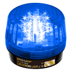 Seco-Larm LED Strobe Light – 32 LEDs, Adjustable Flash Speeds & Patterns, Blue