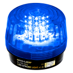 Seco-Larm LED Strobe Light, 54 LEDs, 100dB Siren, 9~24 VAC/VDC, Blue