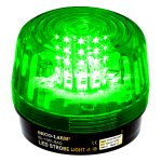 Seco-Larm LED Strobe Light, 54 LEDs, 100dB Siren, 9~24 VAC/VDC, Green