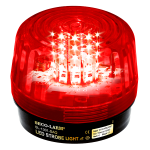 Seco-Larm LED Strobe Light, 54 LEDs, 100dB Siren, 9~24 VAC/VDC, Red